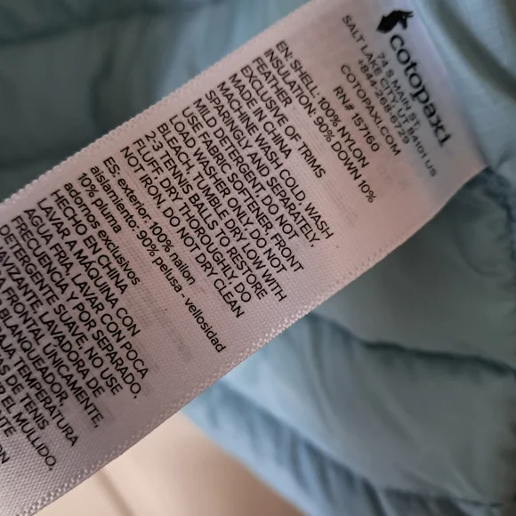 Cotopaxi Blue and Multicolor Puffer Vest - Picture 4 of 7